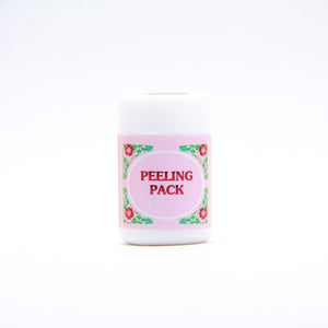 Peeling Pack (25g):   Similar to the Biore blackhead strips sold at retail stores, but instead of just placing a piece on your nose or  on a specific SPOT, this is great for anywhere on your face! It's a glue like texture that can be apply on the nose, around the nose, between the eyebrows, upper and lower chin, and the cheeks.  Apply as much as needed. Peeling Pack helps to eliminate dirty stain and to reduce the appearance of acne on the surface, including black and white heads.  It also pr
